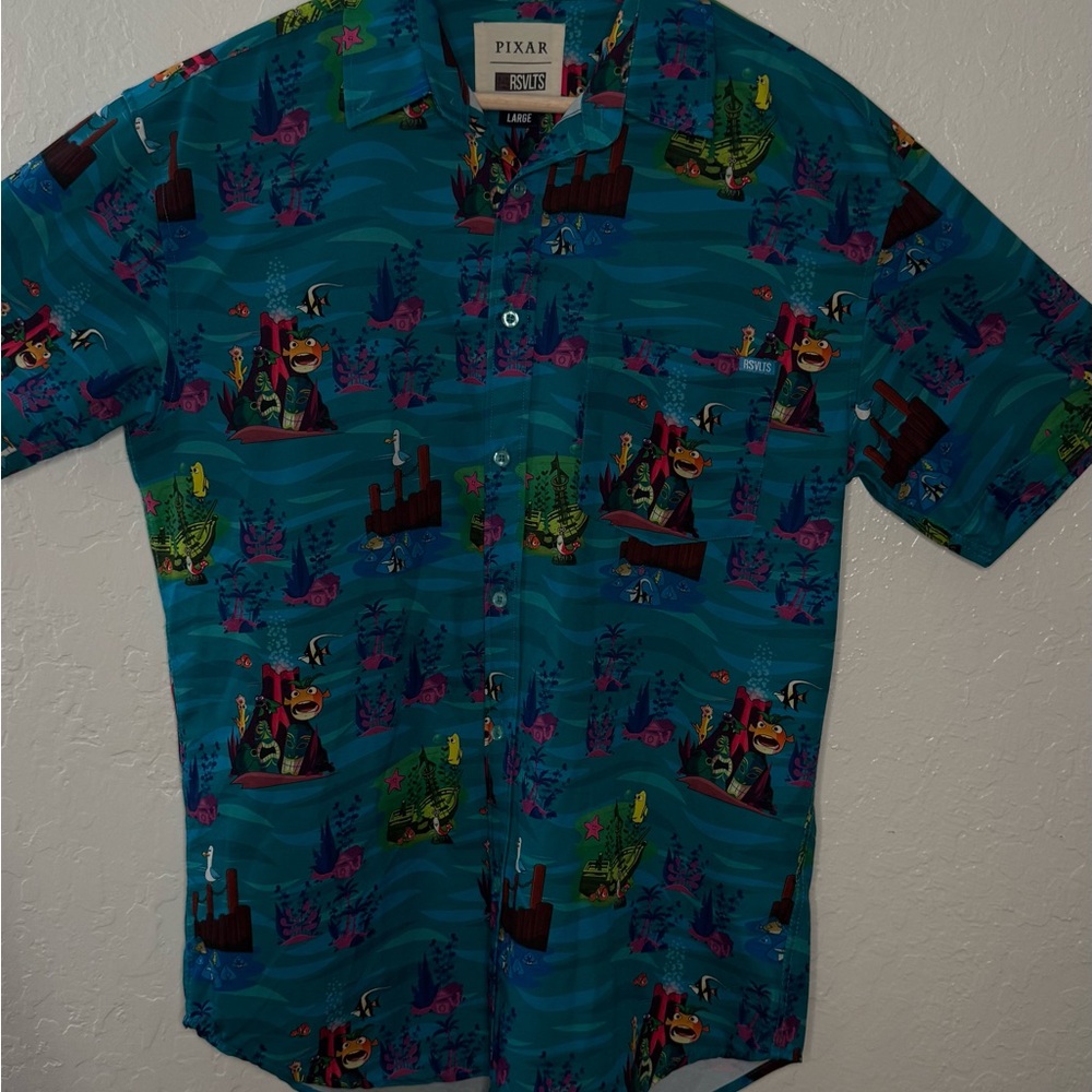 DISNEY AND PIXAR FINDING NEMO "THE GREAT ESCAPE" KUNUFLEX Short Sleeve Shirt